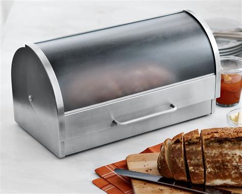 metal bread box target|stainless steel bread box target.